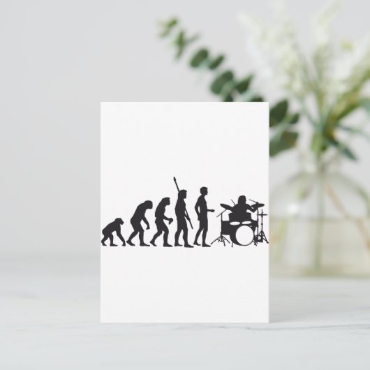 Carte Postale batteur d'évolution (Debout devant)