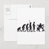 Carte Postale batteur d'évolution (Devant / Derrière)