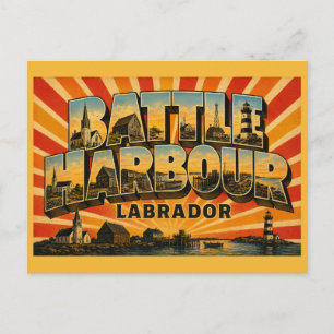 Carte Postale Battle Harbour Labrador, district historique