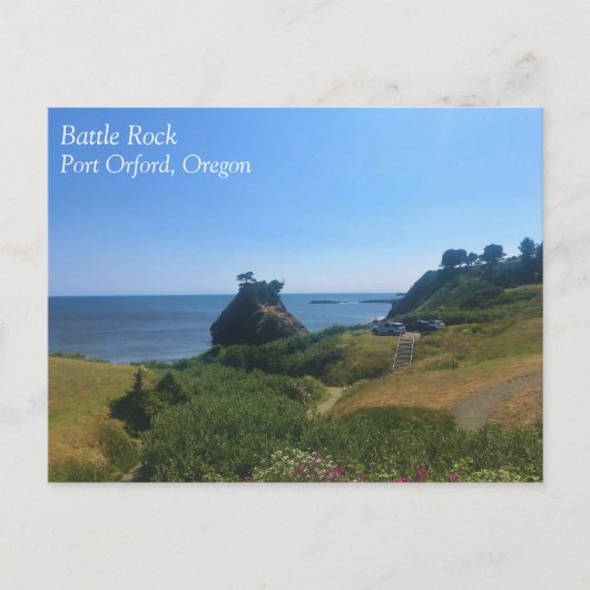 Carte Postale Battle Rock, Port Orford, OU (Devant)