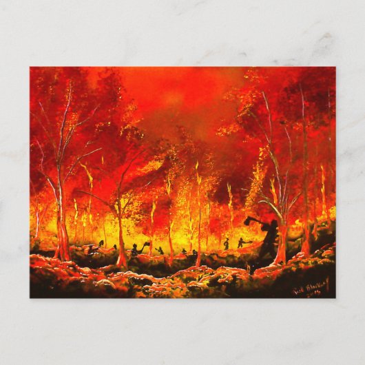 Carte Postale Battling fire (Devant)