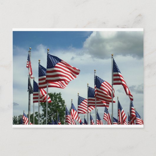 Carte Postale battre votre drapeau (Devant)