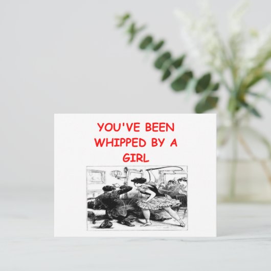 Carte Postale battu (Debout devant)