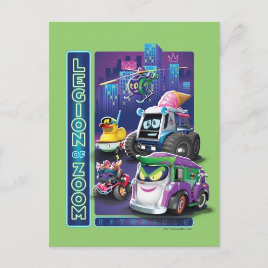 Carte Postale Batwheel™ - Légion de Zoom (Devant)