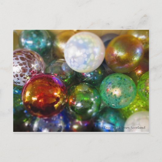 Carte Postale Baubles en verre arc-en-ciel (Devant)