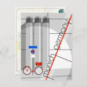 Carte postale Bauhaus Munich Allemagne (Devant / Derrière)