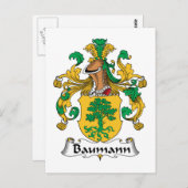 Carte Postale Baumann Family Crest (Devant / Derrière)