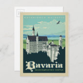 Carte Postale Bavaria (homonymie) Château de Neuschwanstein (Devant / Derrière)