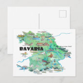 Carte Postale Bavière, Allemagne, Voyage illustré (Devant / Derrière)
