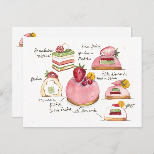 Carte Postale Bavoirois rose (Devant / Derrière)