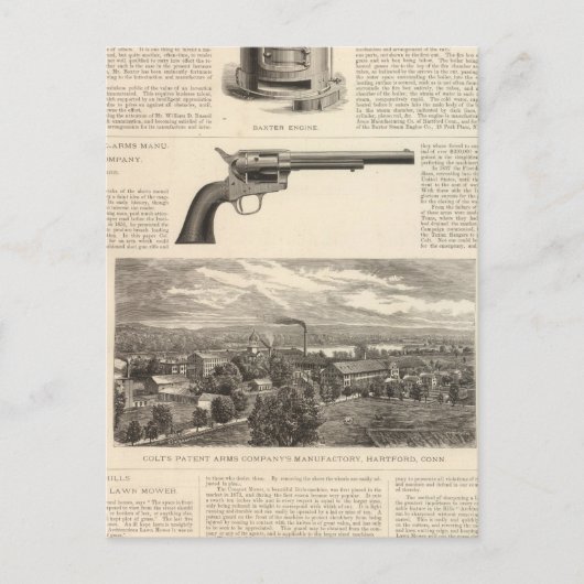 Carte Postale Baxter Steam Engine Company (Devant)