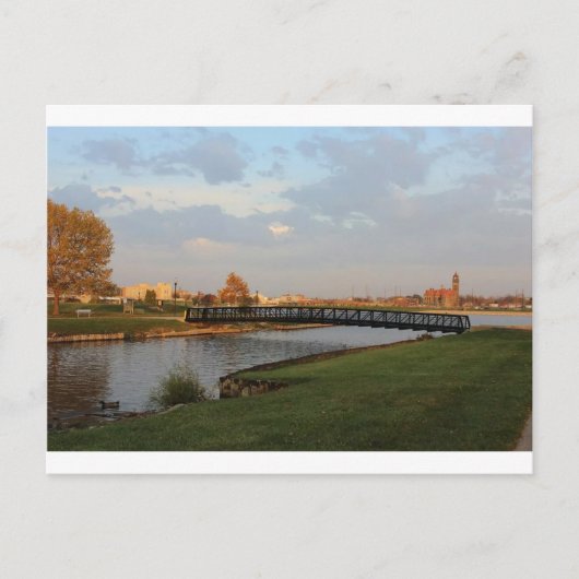 Carte Postale Bay City, Michigan skyline (Devant)