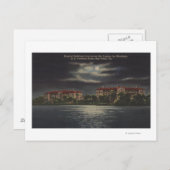 Carte Postale Bay Pines, Floride - Lune Vue de l'hôpital (Devant / Derrière)