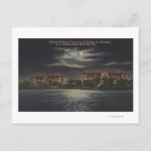 Carte Postale Bay Pines, Floride - Lune Vue de l'hôpital (Devant)