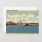 Carte Postale Bay Scene, Beach Haven, New Jersey (Devant / Derrière)