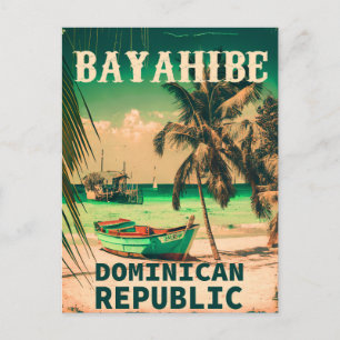 Carte Postale Bayahibe République Dominicaine - Retro Vintage 60