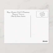 Carte Postale Bays Mountain Dam dans le brouillard (Dos)