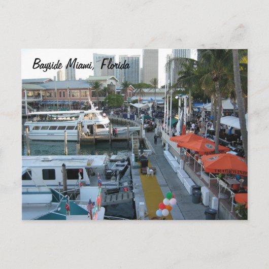 Carte Postale Bayside Miami, Floride (Devant)