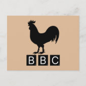 Carte Postale BBC - Gros Cockerel noir (Devant)
