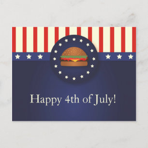 Carte postale BBQ 4 juillet
