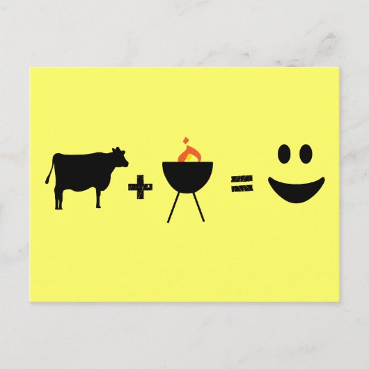 Carte Postale BBQ Beef Happy (Devant)