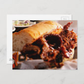 Carte Postale BBQ Brisket Sandwich (Devant / Derrière)