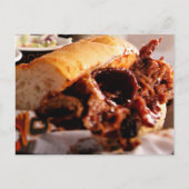 Carte Postale BBQ Brisket Sandwich (Devant)