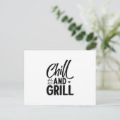 Carte Postale BBQ Chill Et Grill (Debout devant)