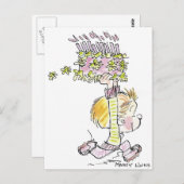 Carte Postale BD-001a Birthday Boy Running (Devant / Derrière)