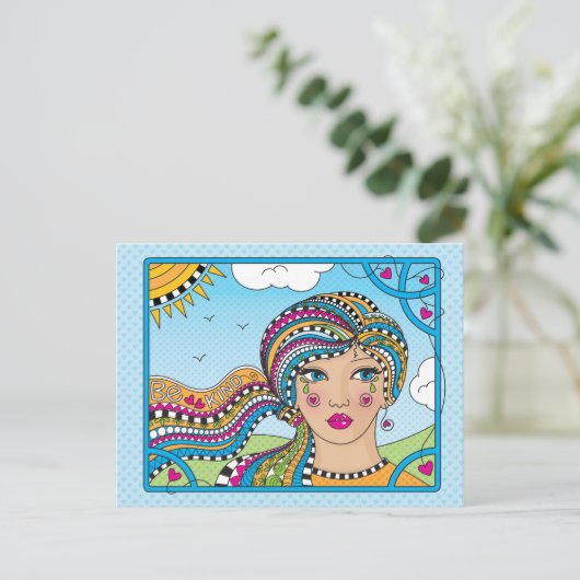 Carte postale Be Kind_ (Debout devant)