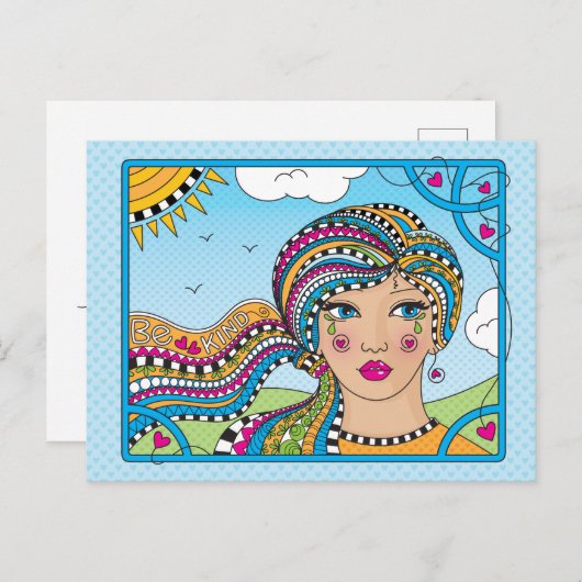 Carte postale Be Kind_ (Devant / Derrière)