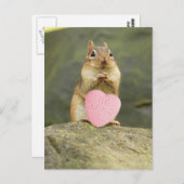 Carte postale Be Mine Little Chipmunk (Devant / Derrière)