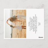 Carte Postale Be My Bridesmaid Photo Collage Calligraphie Coeur (Dos)