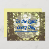 Carte Postale Be the Light (Devant / Derrière)