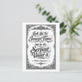 Carte Postale "Be the Serpent" Shakespeare (Debout devant)