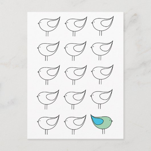 Carte postale Be You Little Bird (Devant)