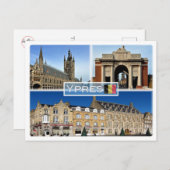 Carte Postale BE Ypres - Lakenhal, au Musée de Flanders Fields - (Devant / Derrière)