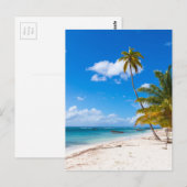 Carte Postale Beach à Saona (Devant / Derrière)