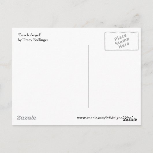 Carte postale Beach Angel (Dos)