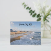 Carte Postale Beach at Ocean City (Debout devant)