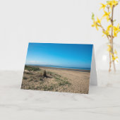 Carte Postale Beach At Troon Scotland (Fleur jaune)