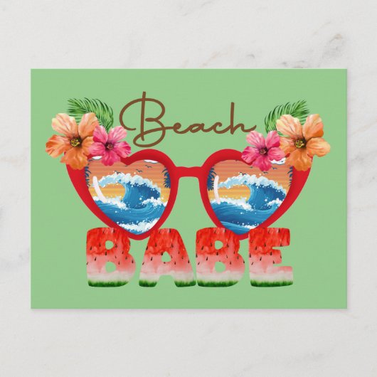 Carte postale Beach Babe (Devant)