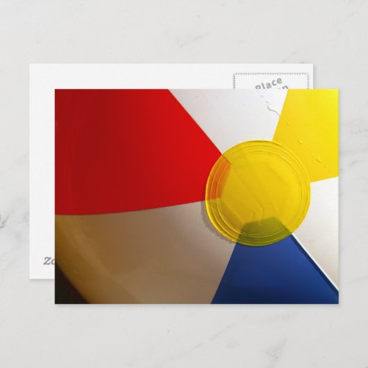 Carte Postale Beach Ball (Devant / Derrière)