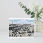 Carte Postale Beach & Boardwalk, Ocean City, NJ Vintage (Debout devant)