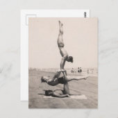 Carte Postale Beach Boy Balance (Devant / Derrière)