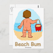 Carte postale Beach Bum (Devant / Derrière)
