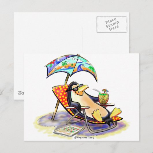 Carte Postale Beach Bum (Devant / Derrière)