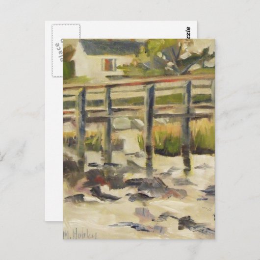 Carte Postale Beach Dock au Marsh (Devant / Derrière)