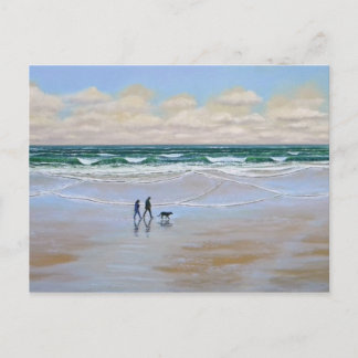 Carte postale ~ Beach Dog Walk