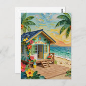 Carte Postale Beach Home Oceanic | Keeping in Touch (Devant / Derrière)